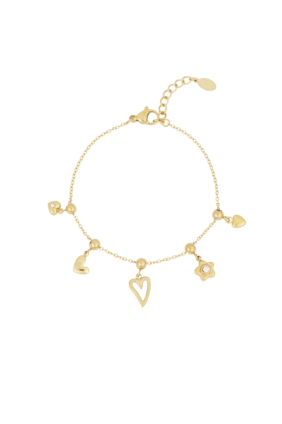 adore charms armband - goldfarben