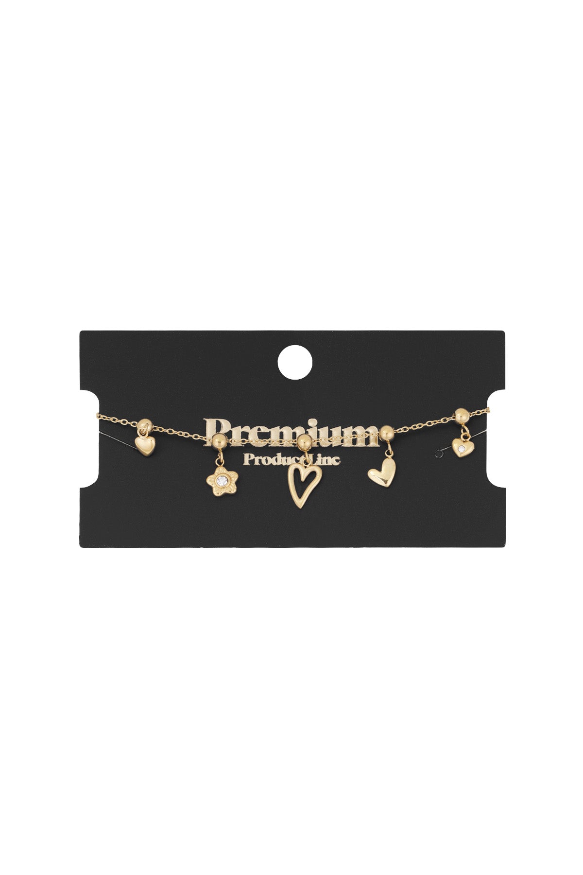 adore charms armband - goldfarben
