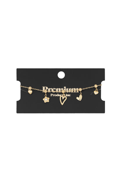 Adore Charms Armband - Goldfarben