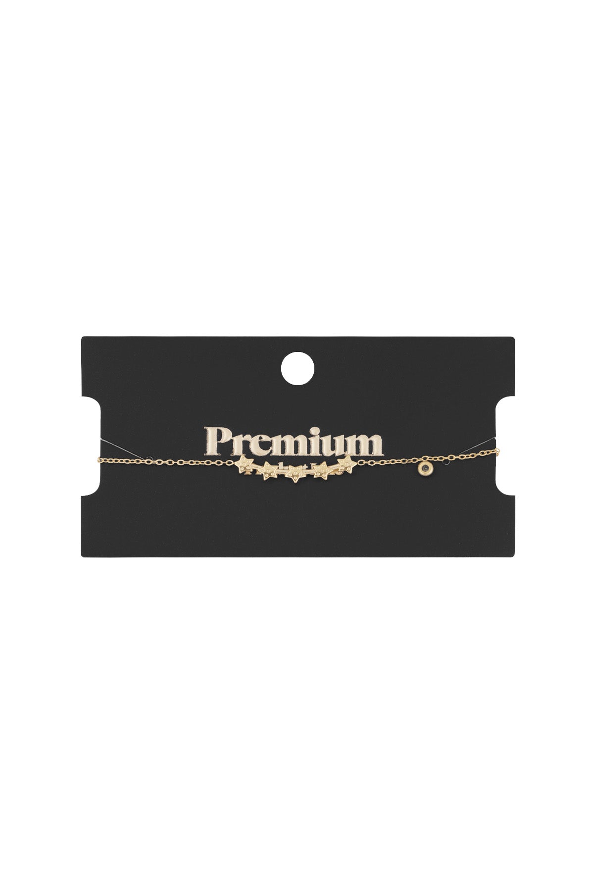 armband mit leuchtenden sternen - goldfarben