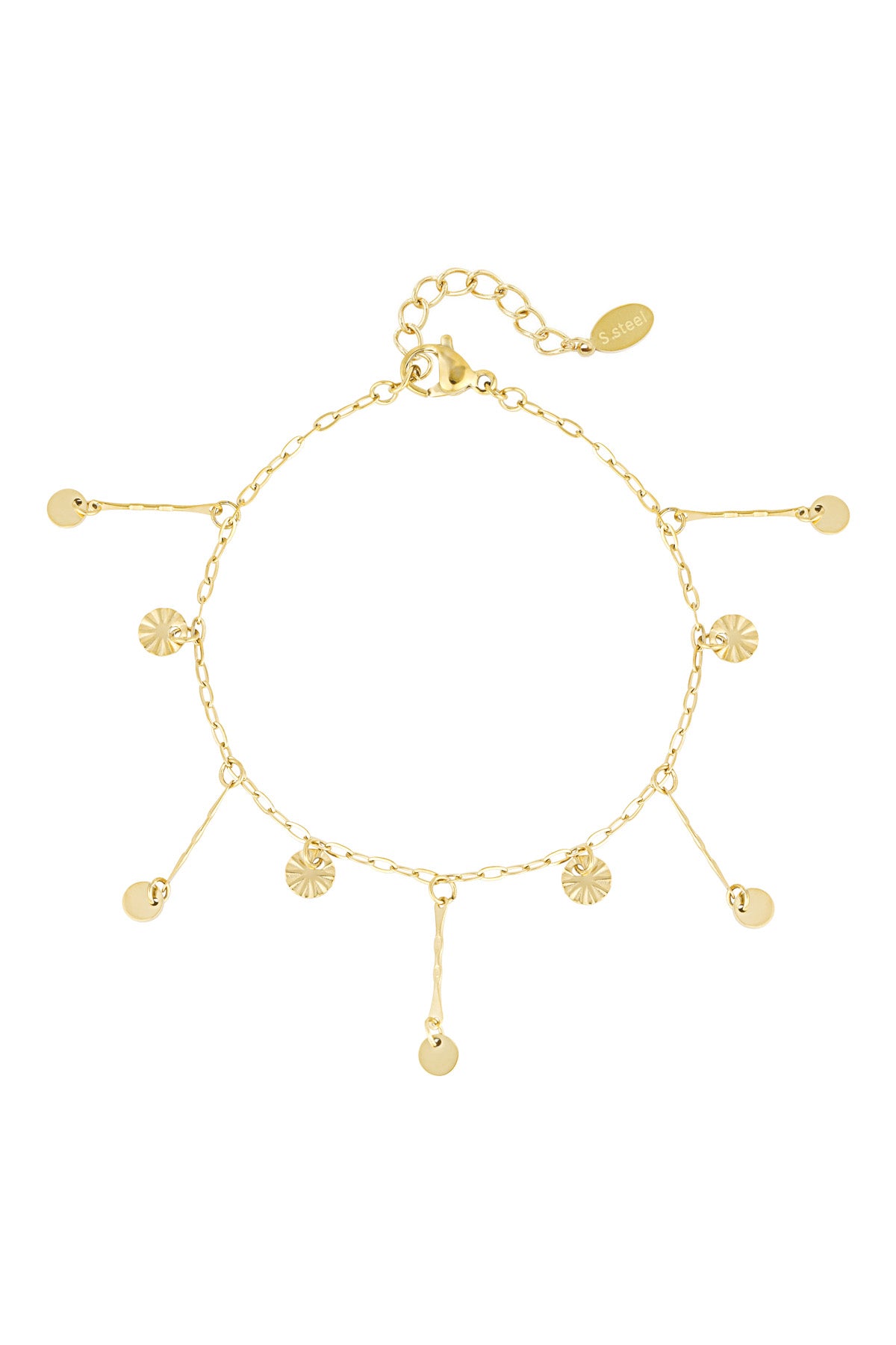armband all day coin - goldfarben