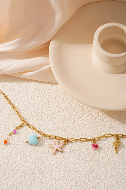 Seestern-Armband - Goldfarben