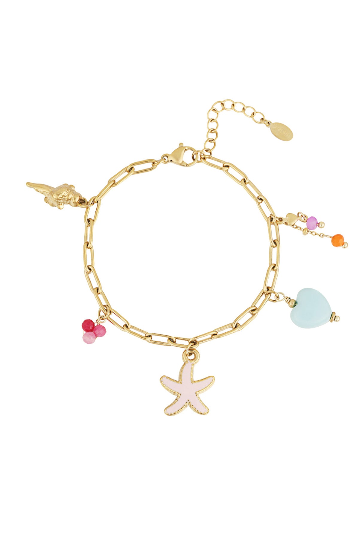 seestern-armband - goldfarben