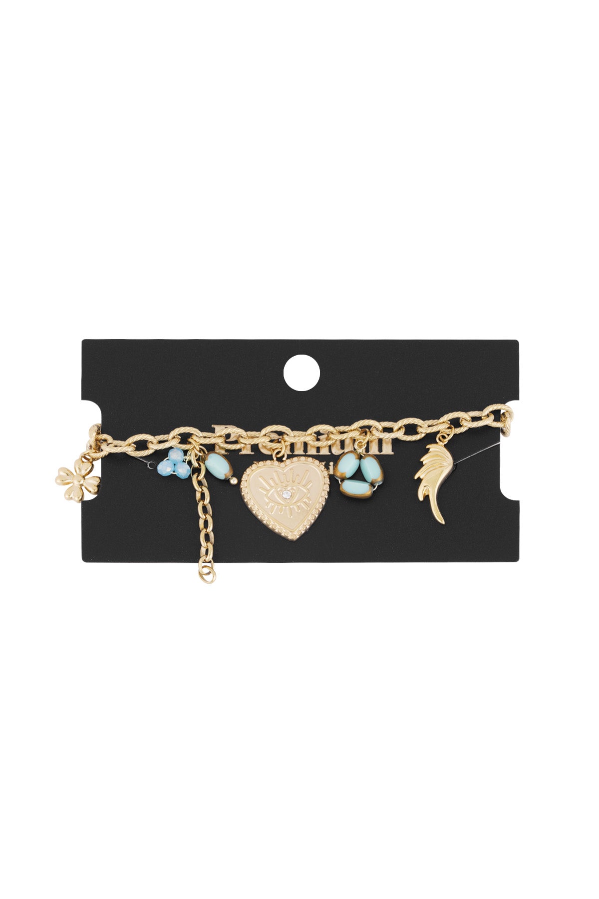 charms armband - goldfarben