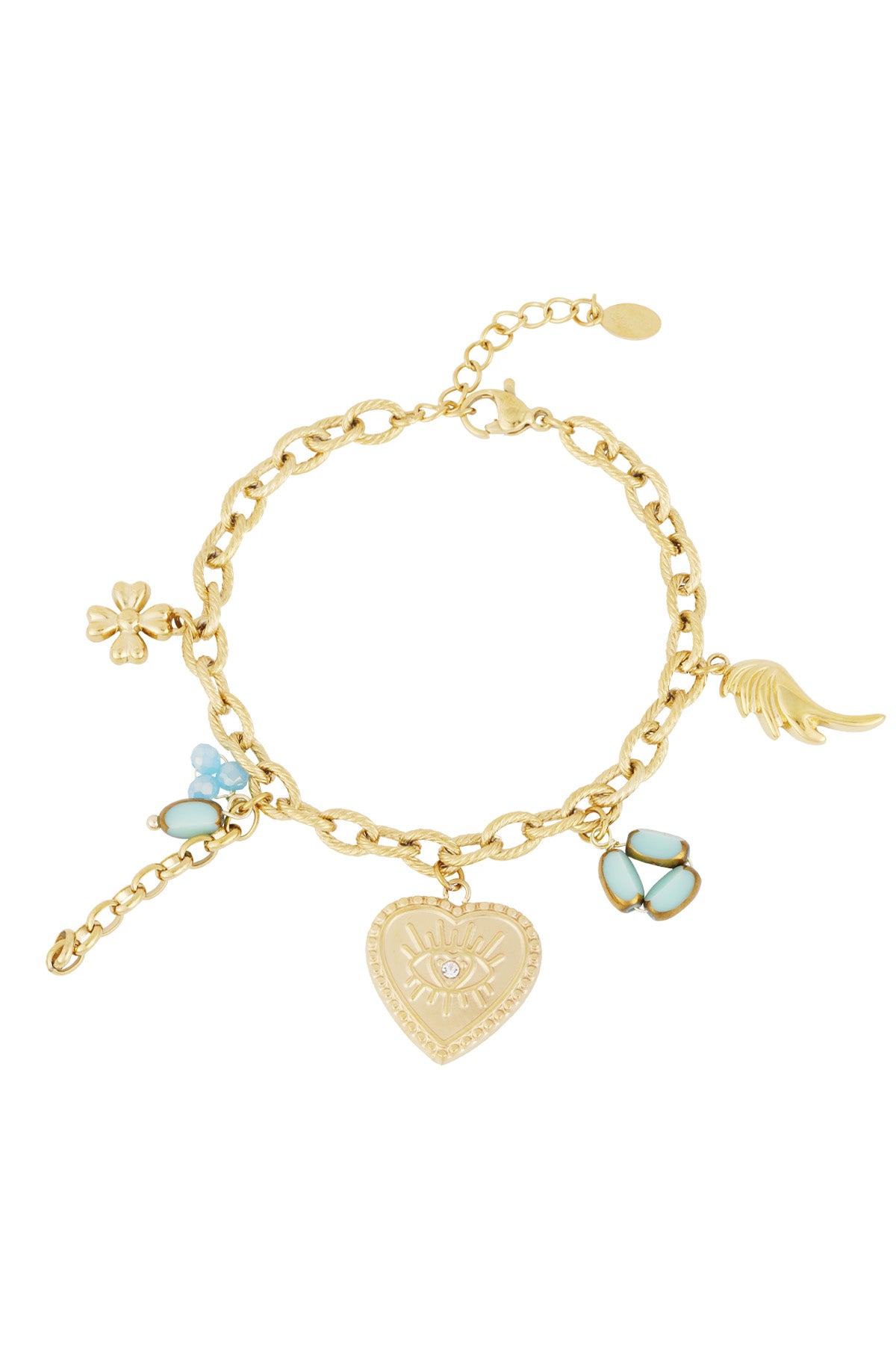 charms armband - goldfarben
