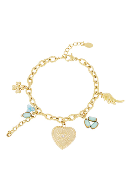 Charms Armband - Goldfarben