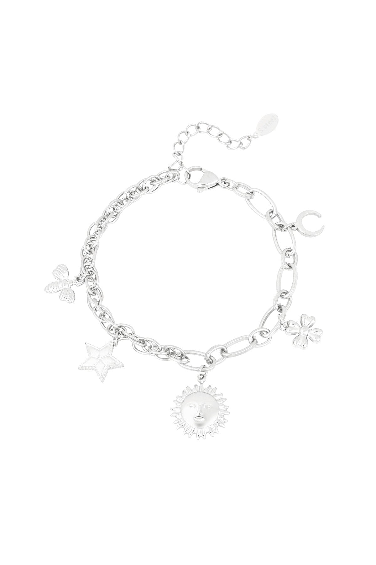 armband mit himmlischen anhängern - goldfarben