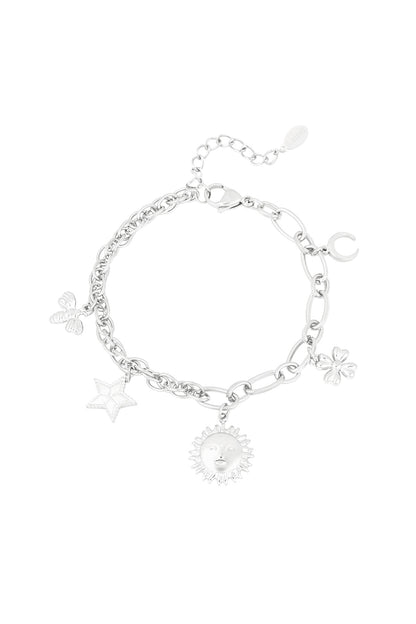 Armband mit himmlischen Anhängern - Goldfarben