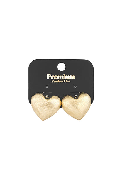 Damen Ohrringe Herz Zeitlos | Edelstahl 304S | Gold & Silber