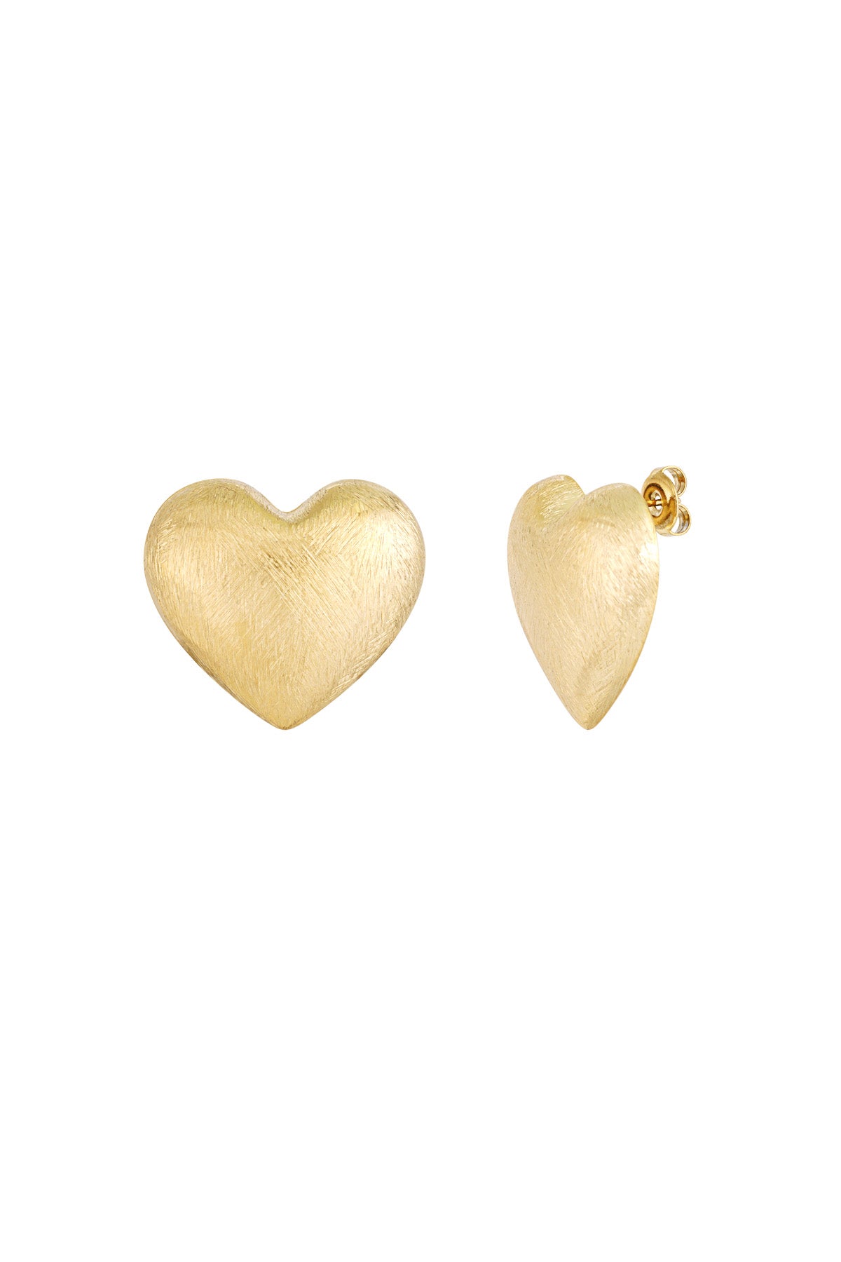 damen ohrringe herz zeitlos | edelstahl 304s | gold & silber