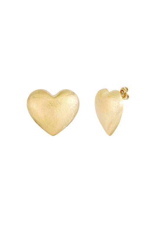Damen Ohrringe Herz Zeitlos | Edelstahl 304S | Gold & Silber