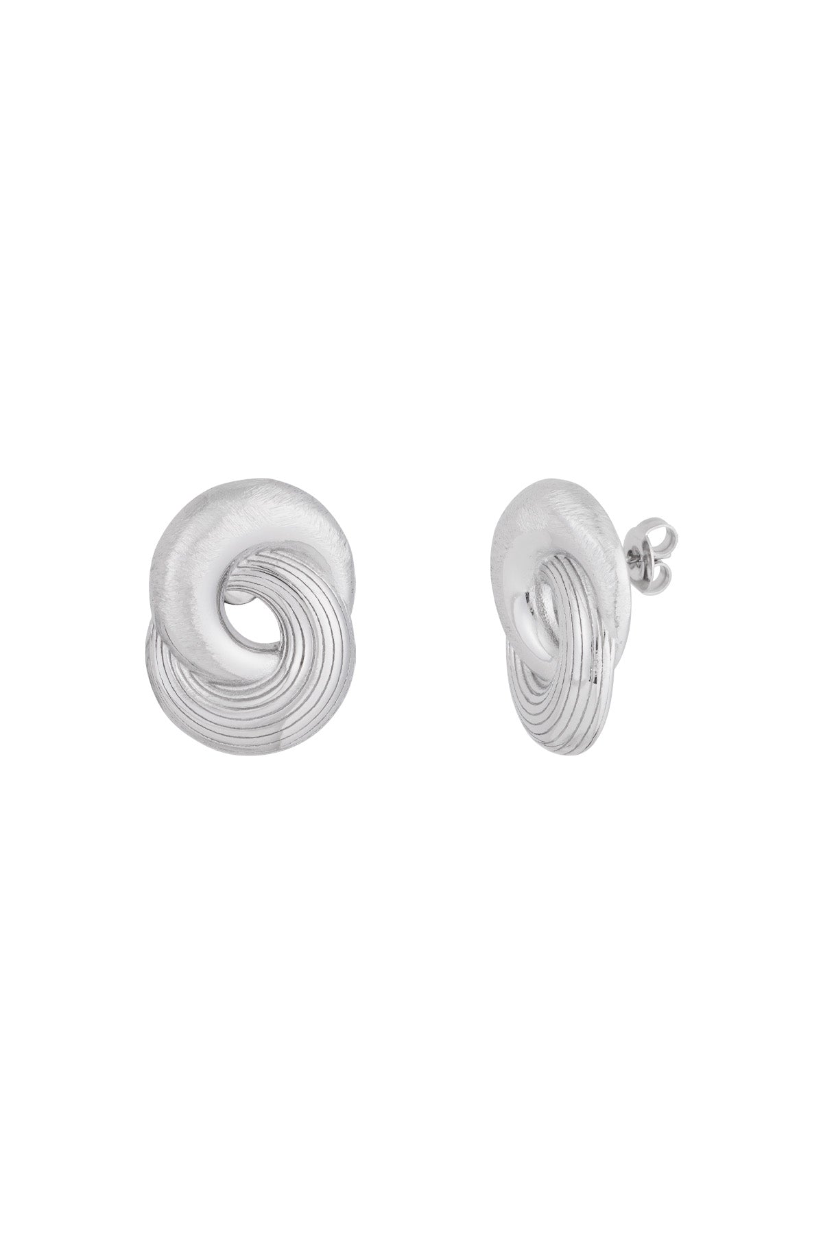 Damen Ohrringe Infinity Twist | Edelstahl | Gold & Silber