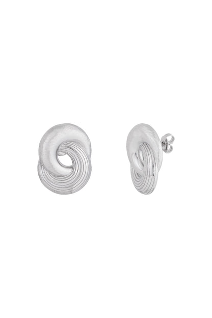 Damen Ohrringe Infinity Twist | Edelstahl | Gold & Silber