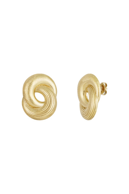 Damen Ohrringe Infinity Twist | Edelstahl | Gold & Silber
