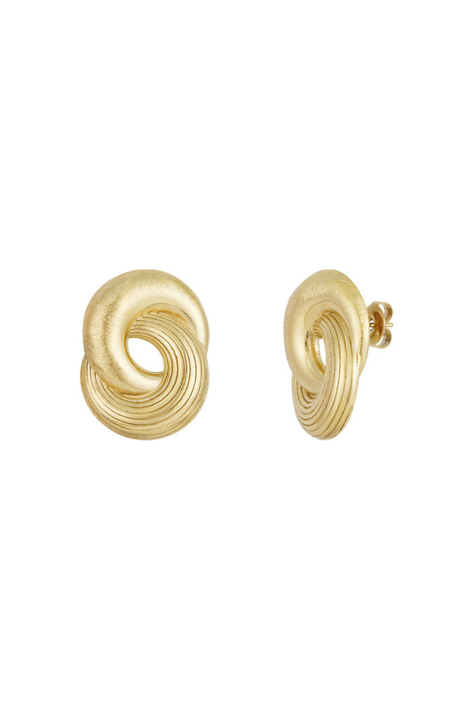Damen Ohrringe Infinity Twist | Edelstahl | Gold & Silber