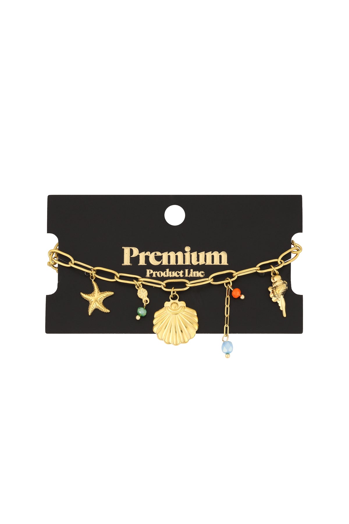 armband strand fürs leben - goldfarben