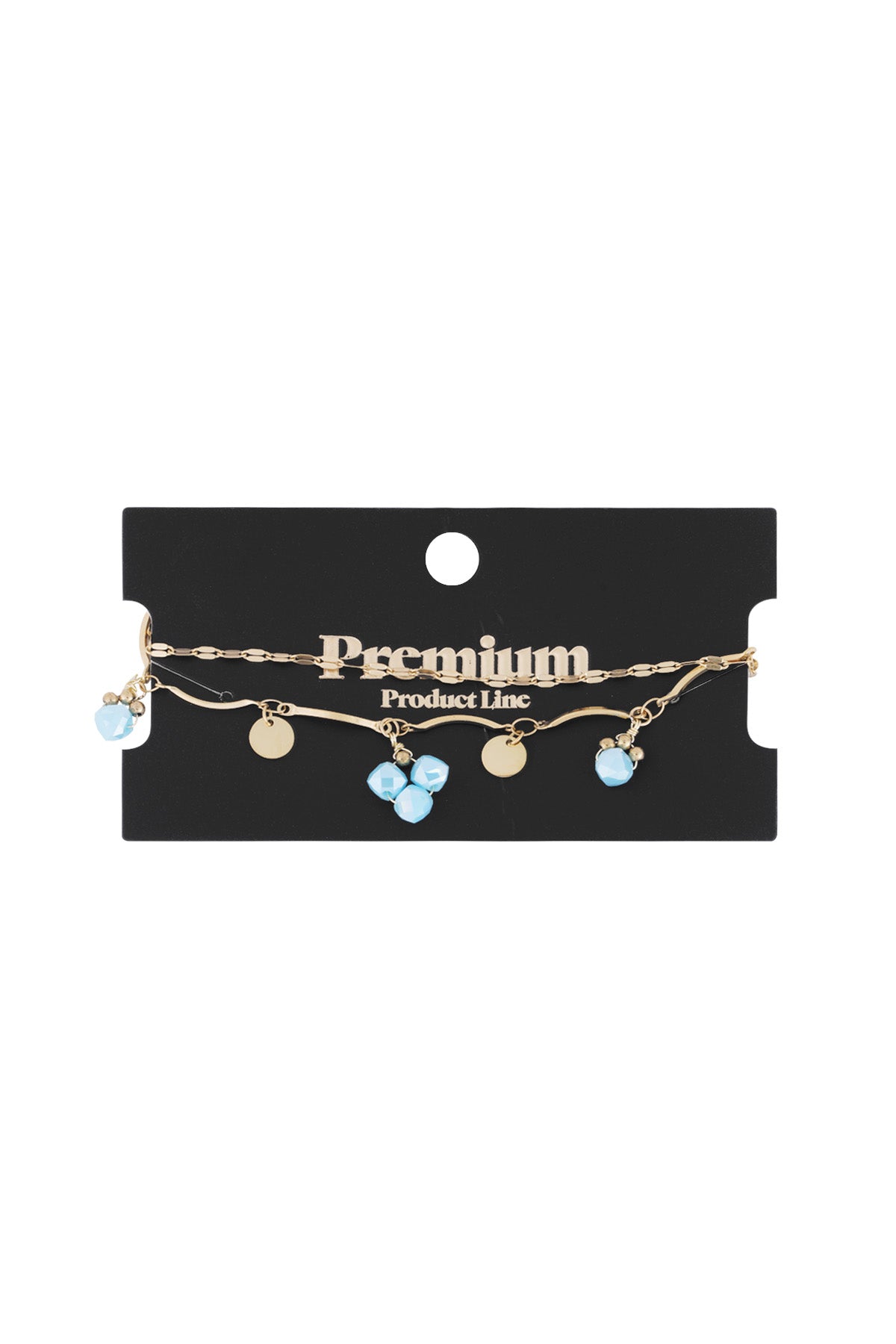 blaues perlenarmband