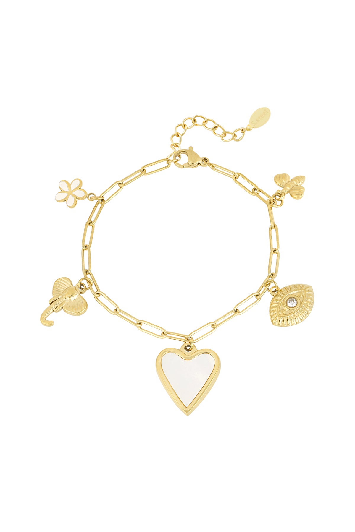 heartstrings-armband - goldfarben