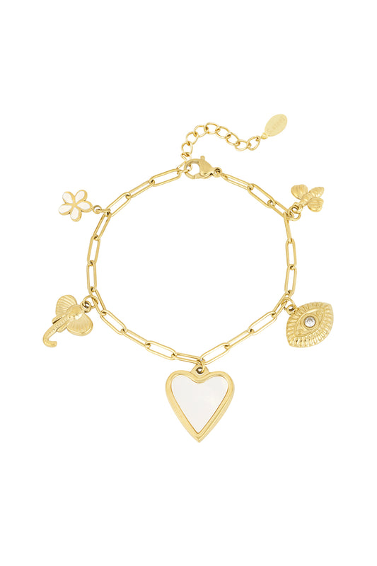 Heartstrings-Armband - Goldfarben