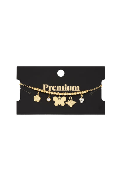 Butterfly Bliss Armband - Goldfarben