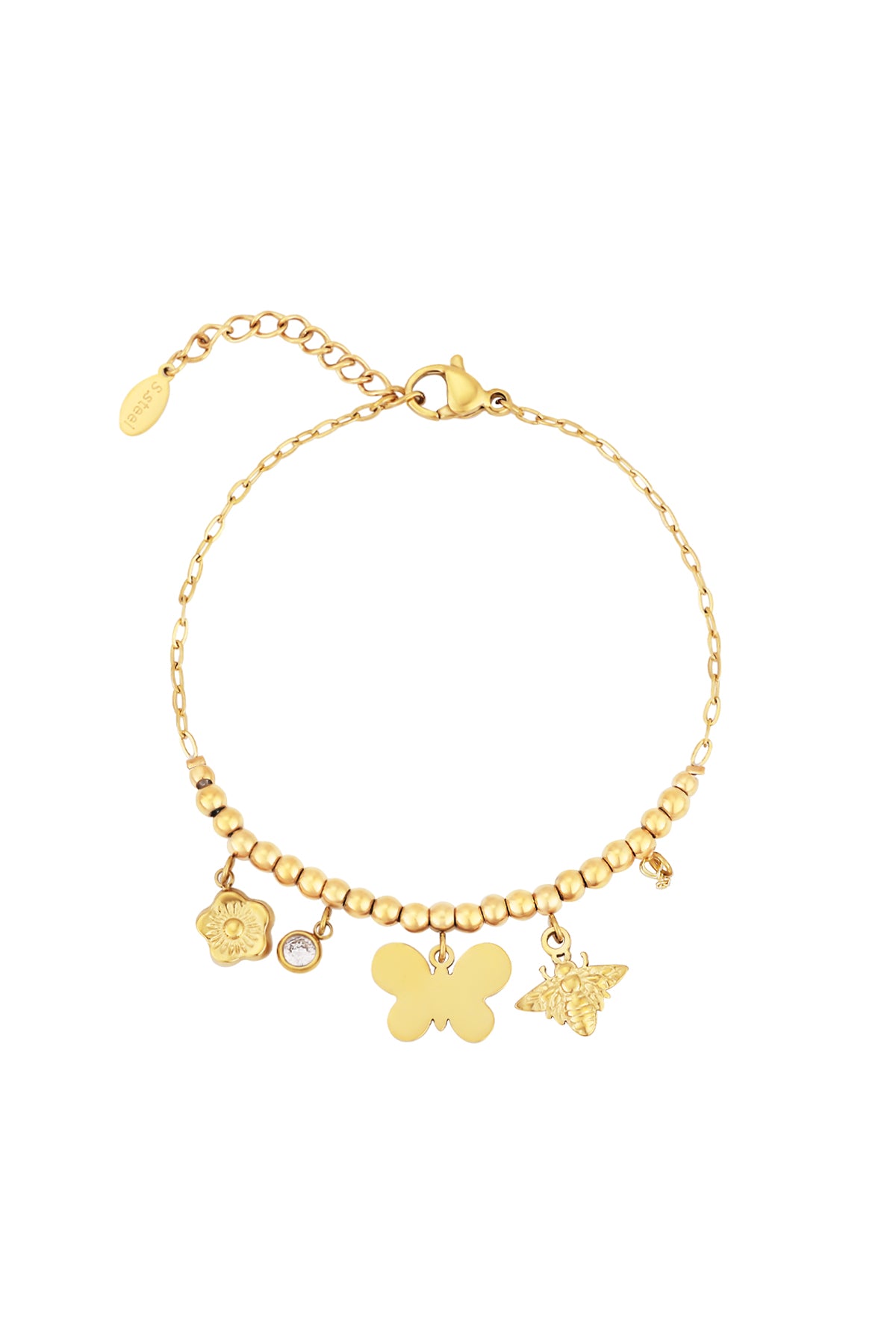 butterfly bliss armband - goldfarben