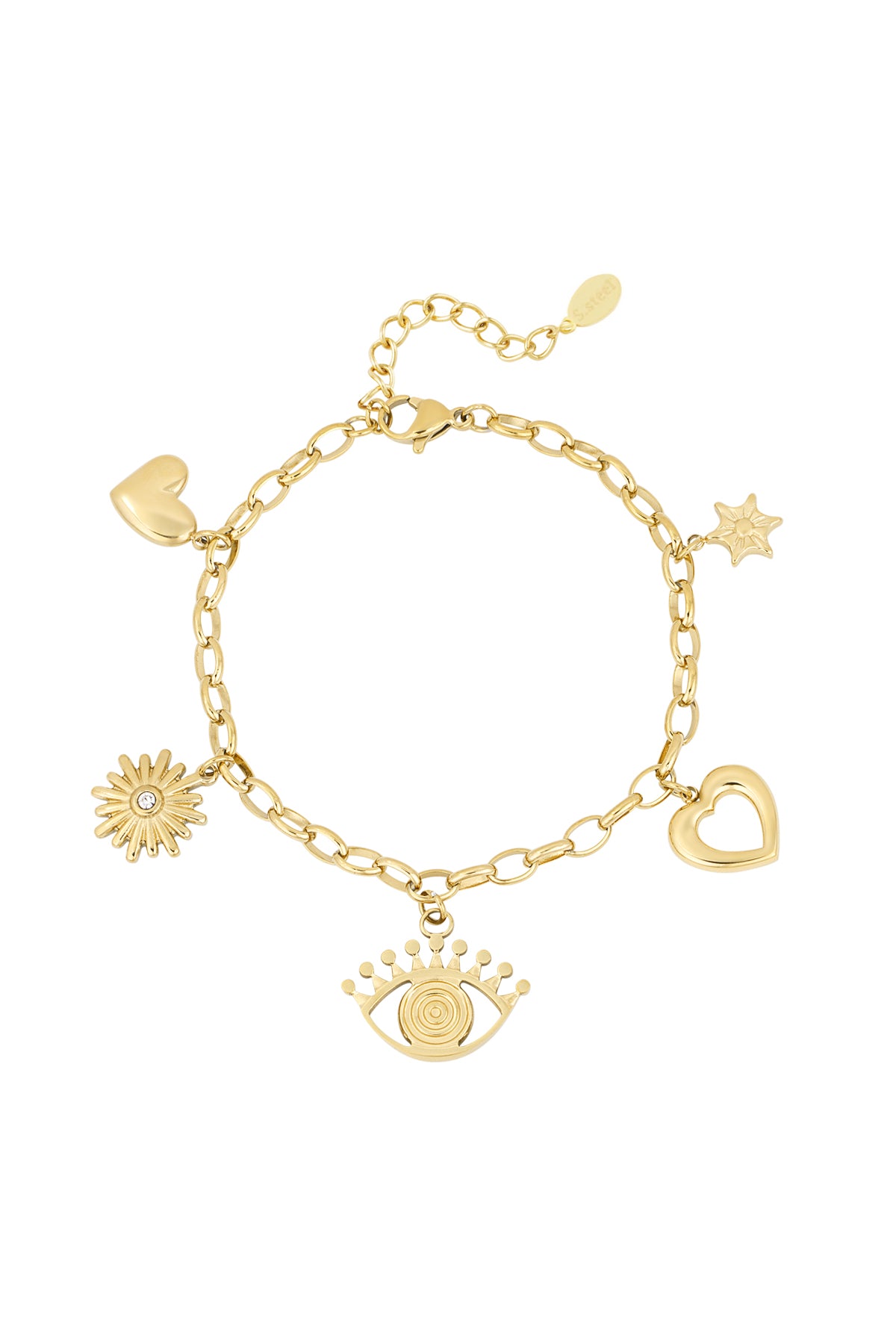Charm-Wunderland-Armband - Goldfarben