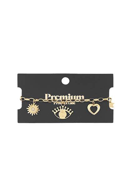 Charm-Wunderland-Armband - Goldfarben