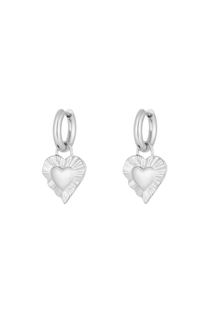 Damen Ohrringe Gib mir Liebe | Edelstahl | Gold & Silber