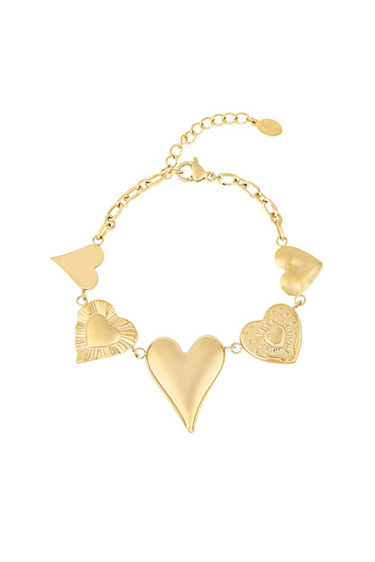 Armband „Gib mir all deine Liebe“ – Farbe Silber