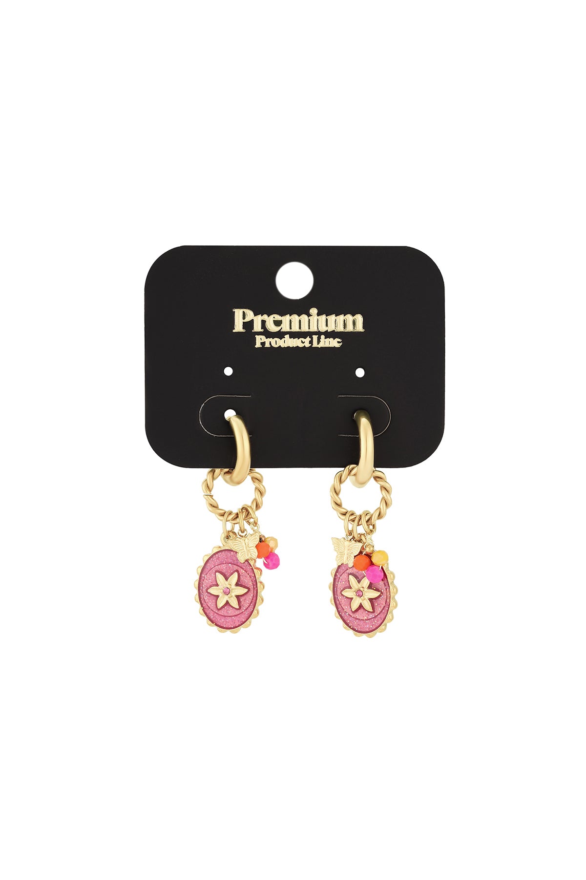 damen ohrringe stardust hochglanz | edelstahl 304s | goldfarbe