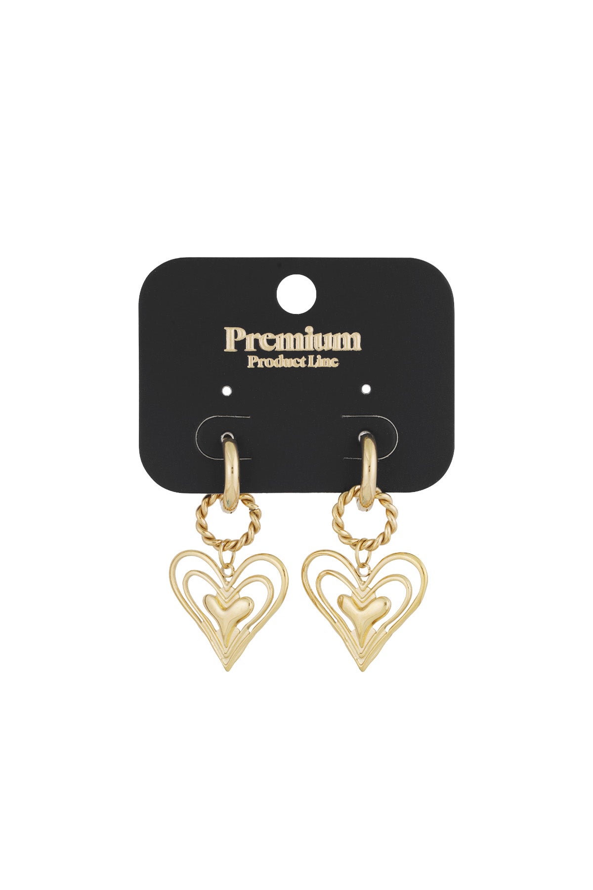 Damen Ohrringe What's Love Herz | Edelstahl 304S | Gold & Silber