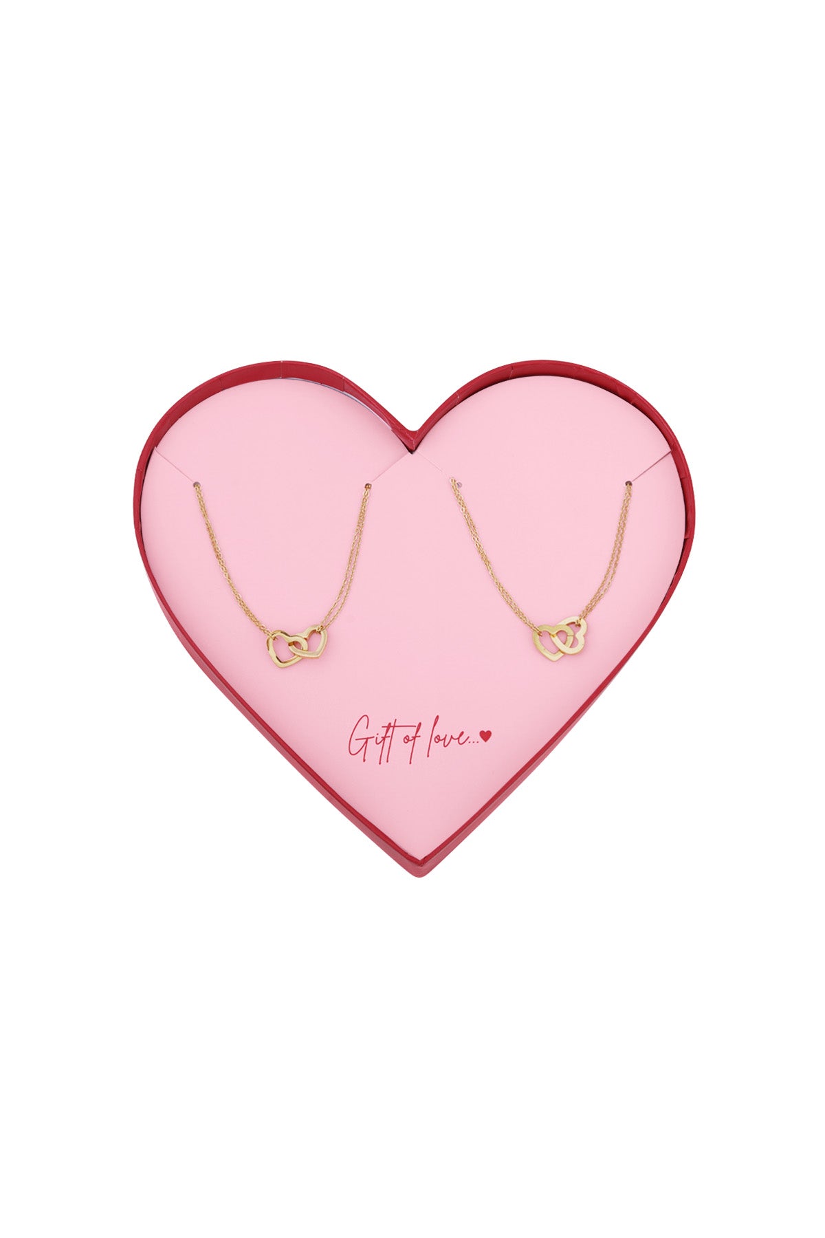 geschenk der liebe edelstahlarmbänder - goldfarben
