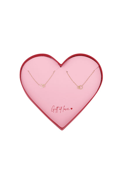 Geschenk der Liebe Unendlichkeitsarmbänder aus Edelstahl – Goldfarben