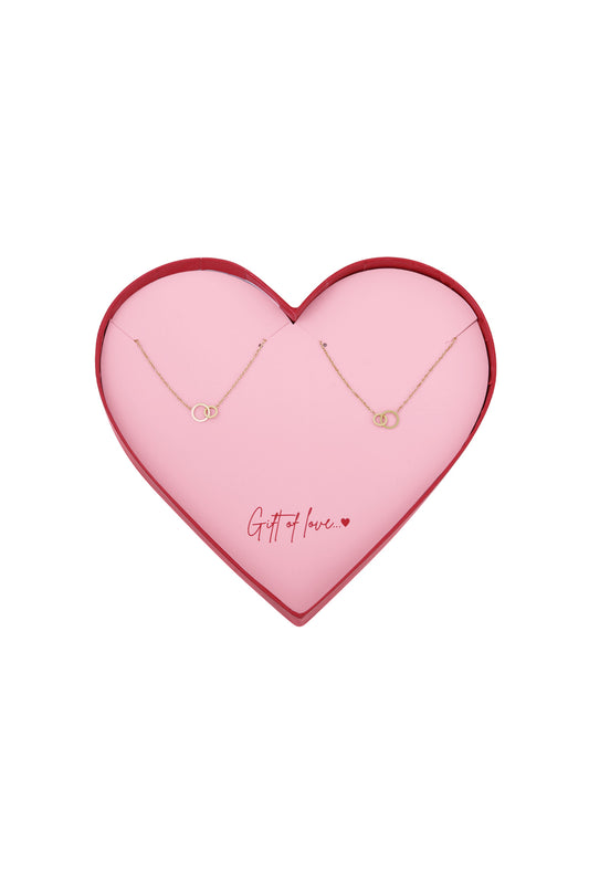 Geschenk der Liebe Unendlichkeitsarmbänder aus Edelstahl – Goldfarben