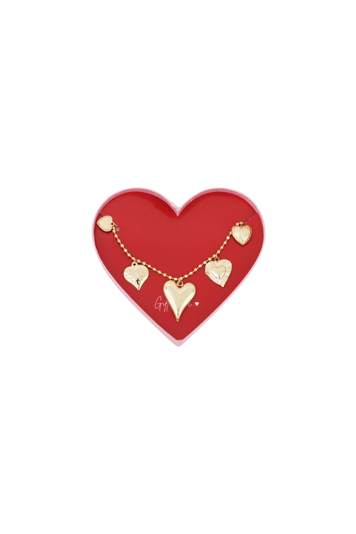geschenk der liebe edelstahl loved armband - goldfarben