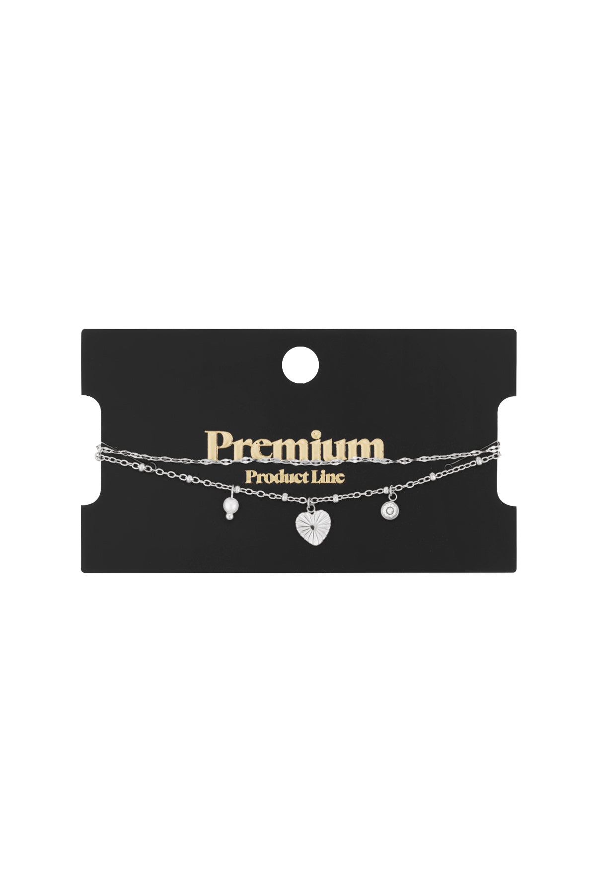 Love Love Love Armband - Silberfarben