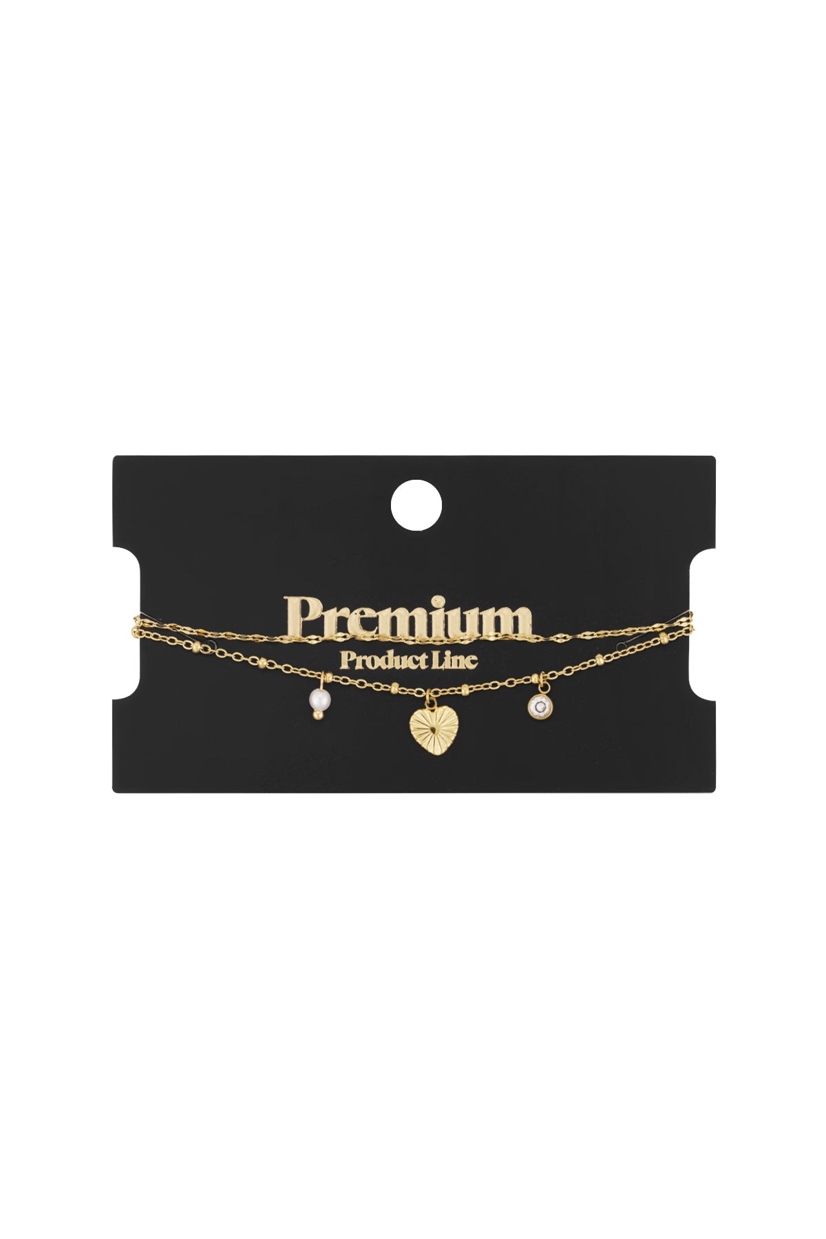 love love love armband - silberfarben