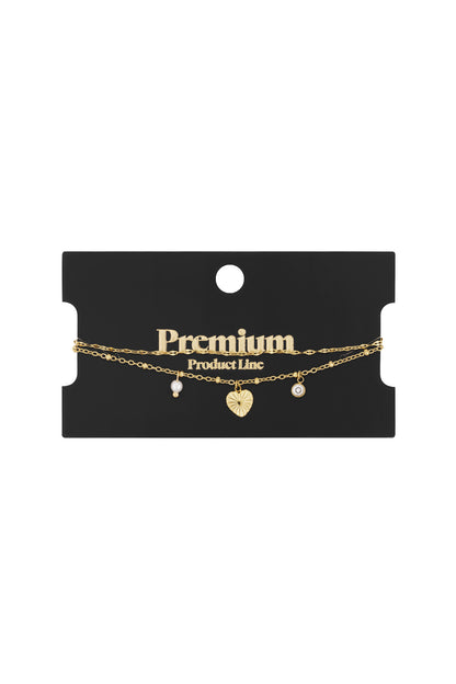 Love Love Love Armband - Silberfarben