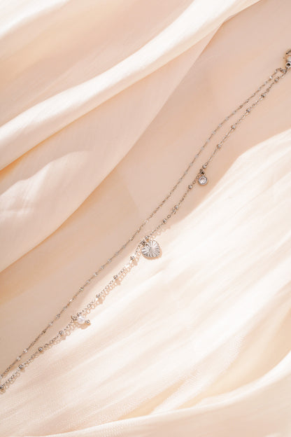 Love Love Love Armband - Silberfarben