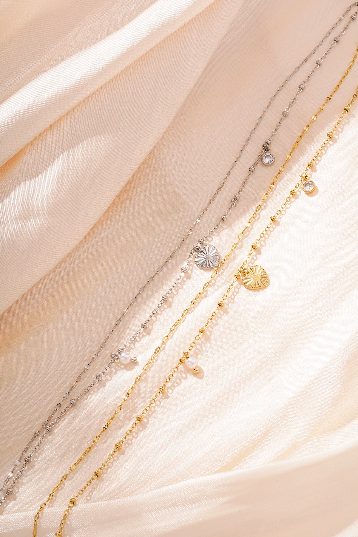 love love love armband - silberfarben