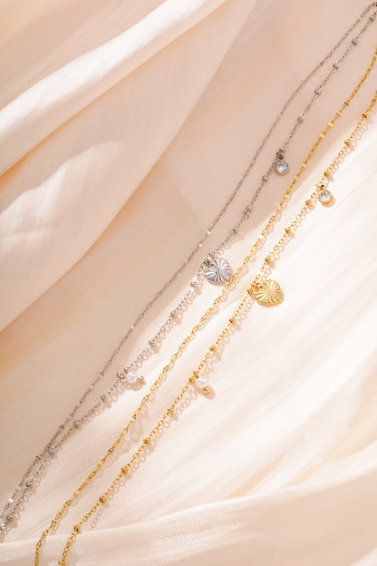 Love Love Love Armband - Silberfarben