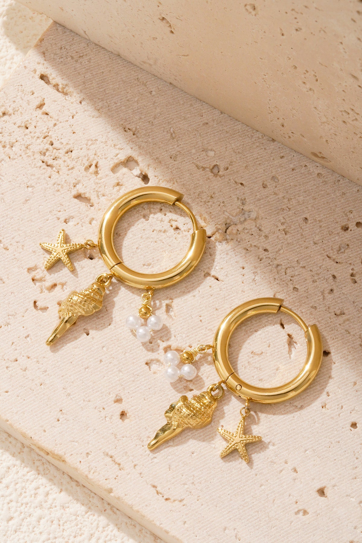 Damen Ohrringe Meeresleben Marine | Edelstahl | Gold & Silber