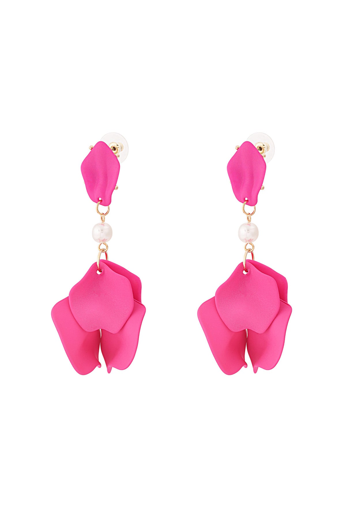 Damen Ohrringe Fuchsia Haze | Edelstahl | Orange & Flieder
