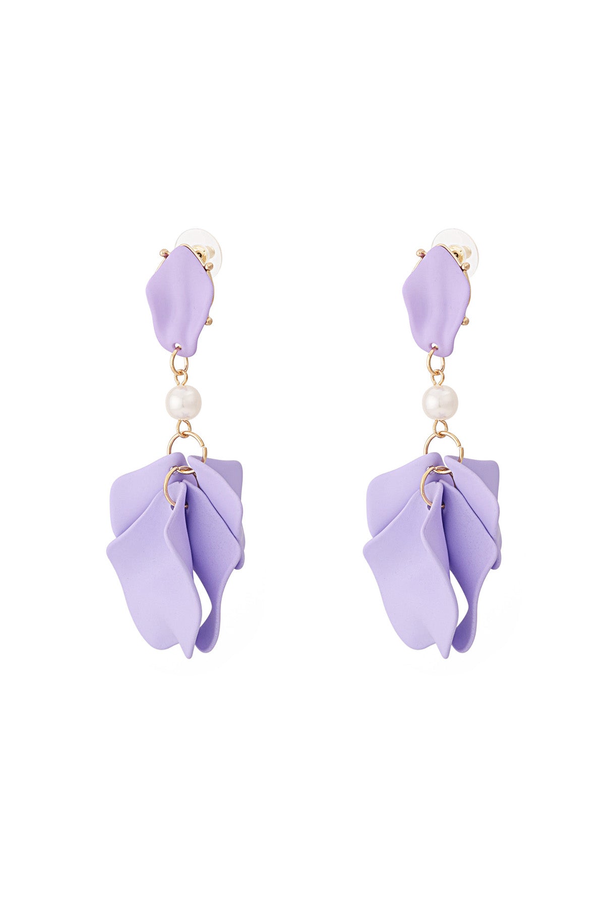 Damen Ohrringe Fuchsia Haze | Edelstahl | Orange & Flieder