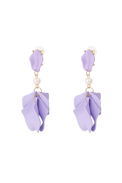 Damen Ohrringe Fuchsia Haze | Edelstahl | Orange & Flieder
