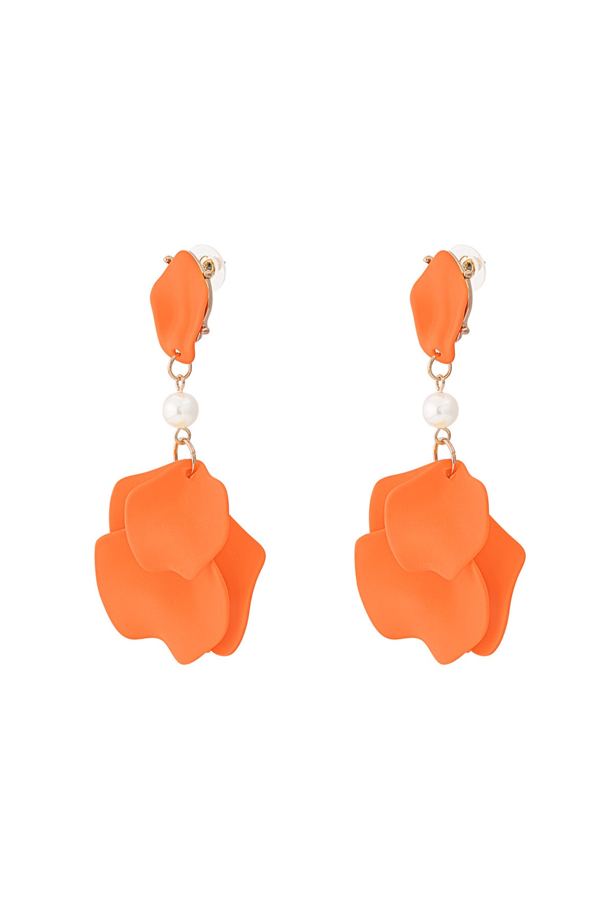 Damen Ohrringe Fuchsia Haze | Edelstahl | Orange & Flieder