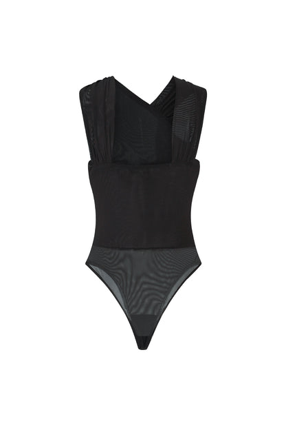 Spandex Formkörper-Bodysuit Ein-Schulter-Design Kontur-Fit