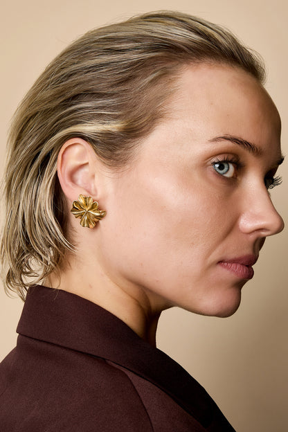 Damen Ohrstecker Klassisch | 304S-Edelstahl | Goldfarbe
