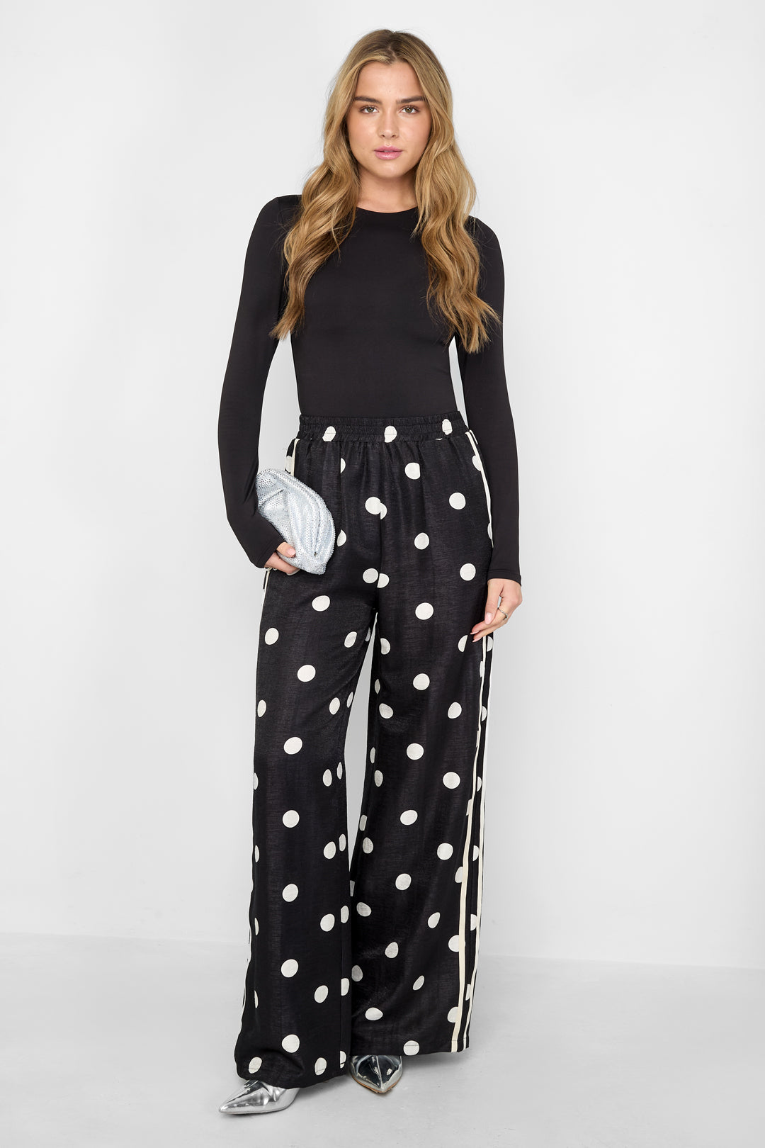 damen hose lyla polkadot | polyester | mehrfarbig