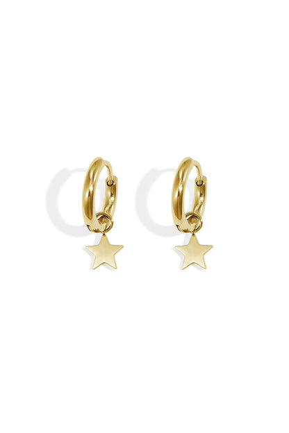 Damen Ohrringe Stern Elegant | Edelstahl | Gold & Silber